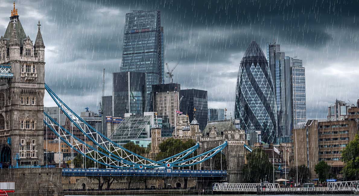 Bad weather conditions across UK caused travel misery to daily commuters