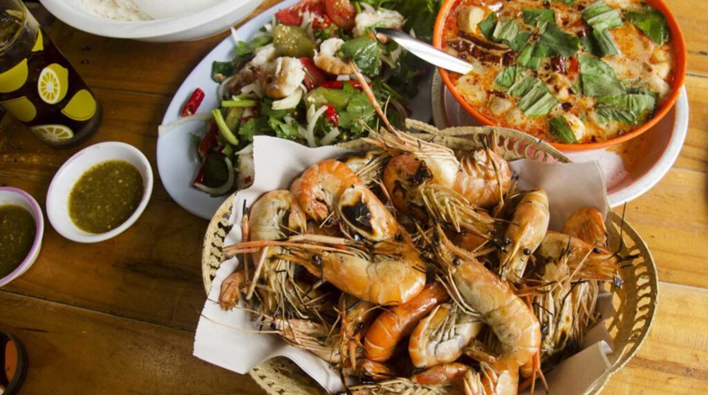 Yam Talay (Spicy Seafood Salad), bangkok