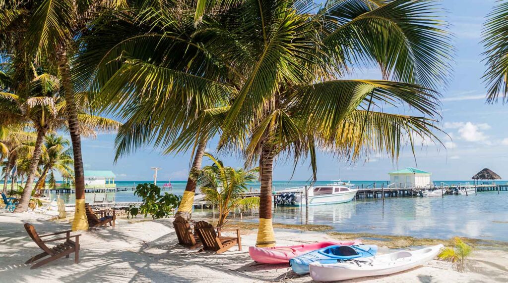 Belize, coast of Central America