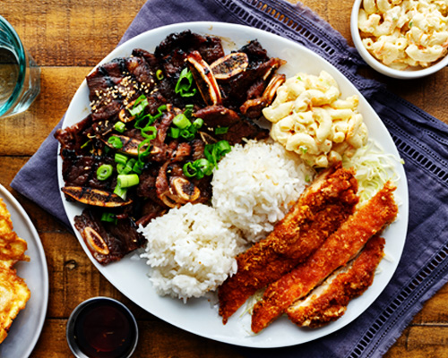 Hawaii cuisine - Hawaiian plate lunch