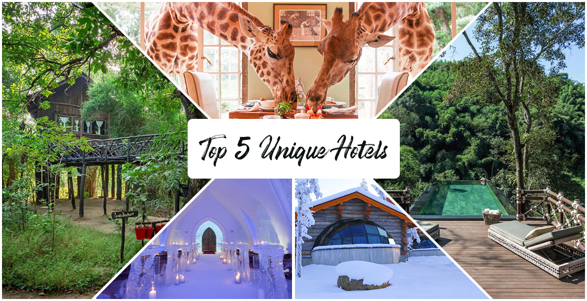 Top 5 Unique hotels that will spice up your holiday!