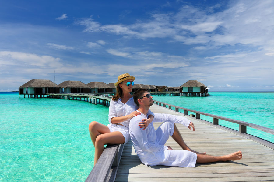 warm holiday destinations in October - Maldives
