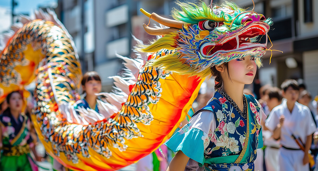 japan in october - Nagasaki Kunchi Festival