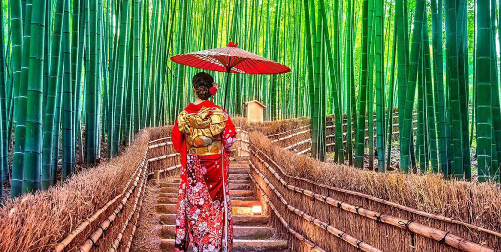 Arashiyama Bamboo Grove in Kyoto