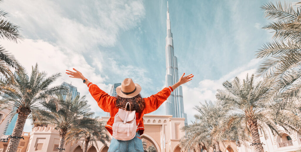 Burj Khalifa, Dubai in July