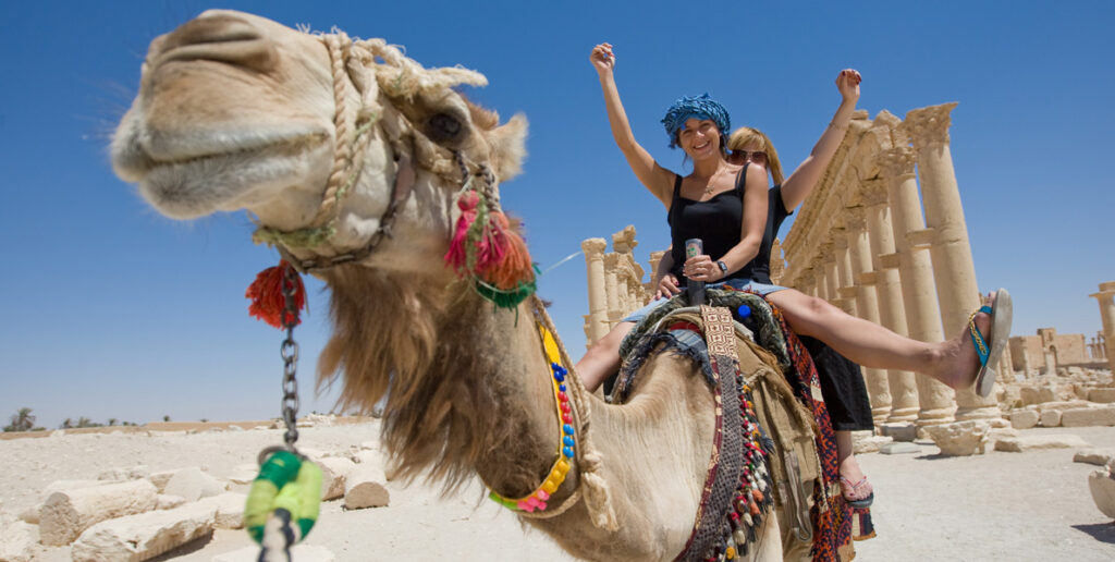 ride on camel in desert