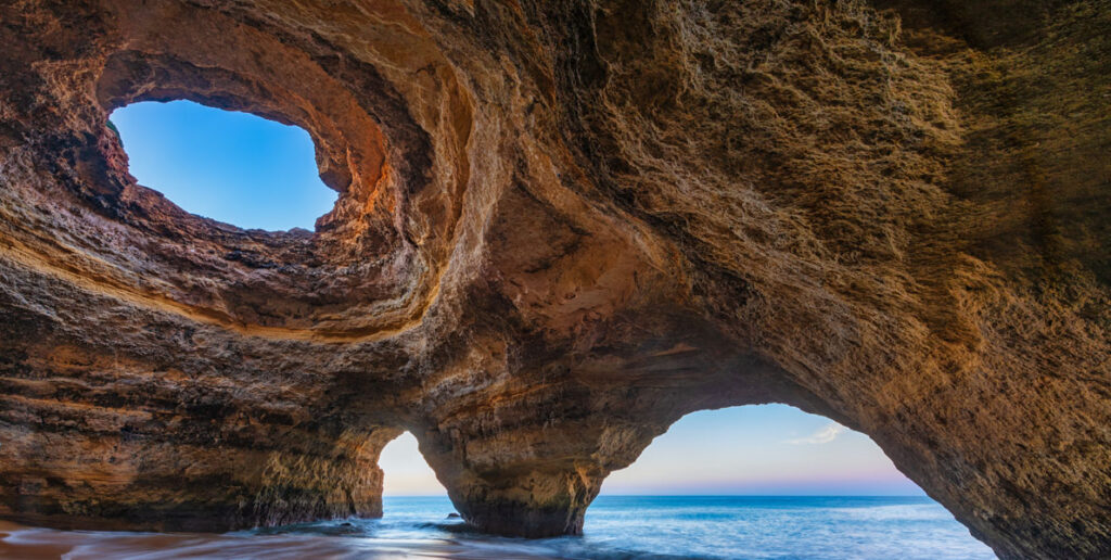 benagil cave in Algarve, Portugal