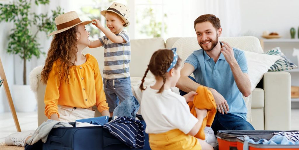 family preparation for a trip