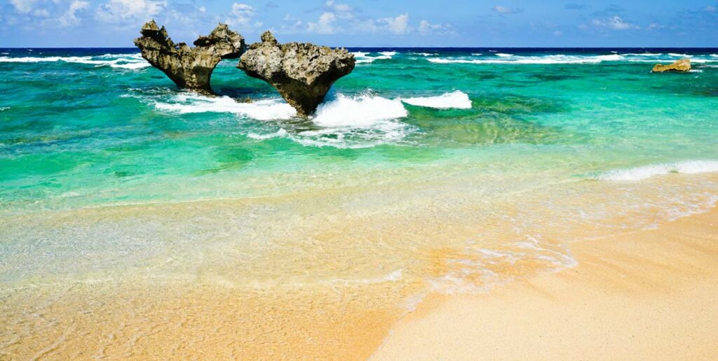 Kouri Island and Heart Rock Okinawa, Japan